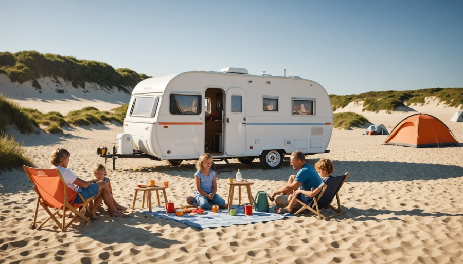 Camping am meer in frankreich mit der familie